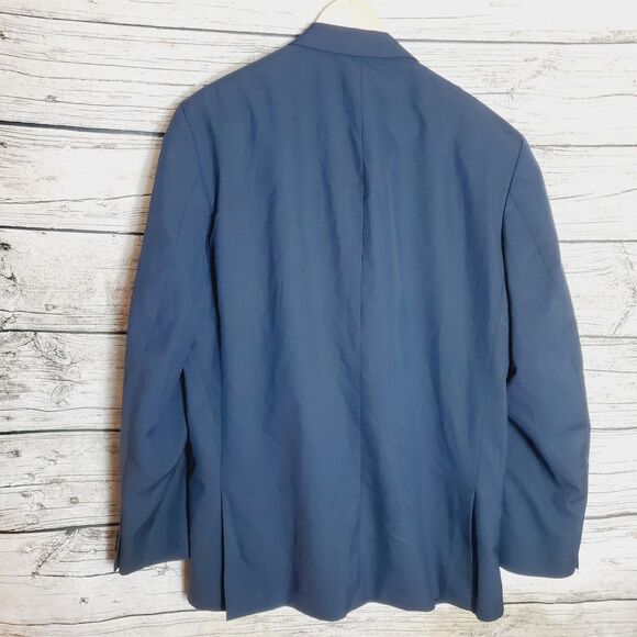 Kenneth Cole Reaction Navy Blazer Size 46R - Picture 3 of 6
